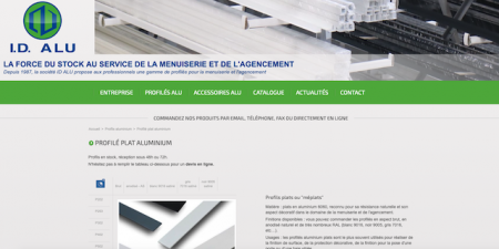 site e-commerce pour IDALU