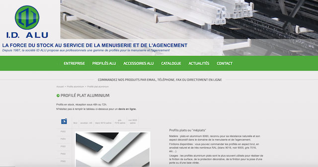 site e-commerce pour IDALU site e-commerce pour IDALU