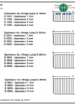 Télécharger liste des cales de vitrage