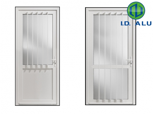 Pack pour barreaux alu à visser : porte avec barreaux porte avec barreaux