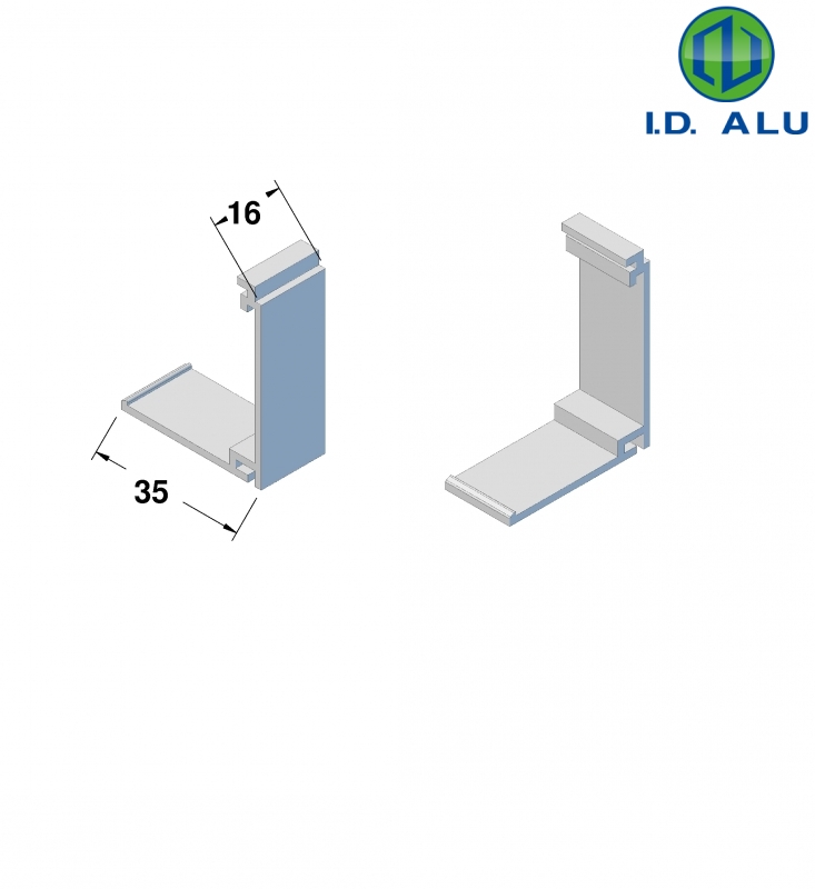 Grille de ventilation aluminium emboutie - pose applique / vis