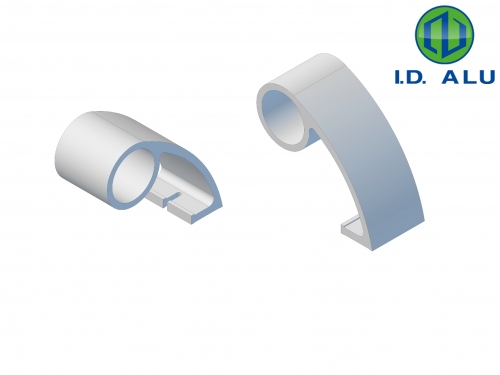 Support de tube en 50mm : support poignée verticale 3D support poignée verticale 3D