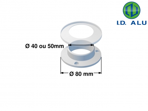 socle pour main courante diam 40mm