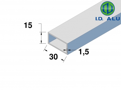 tube rectangle 30x15 plan