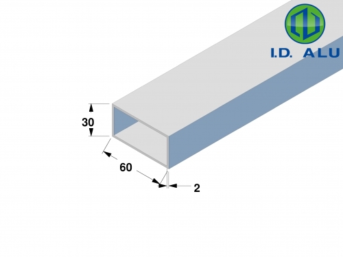 tube rectangle 60x30 plan