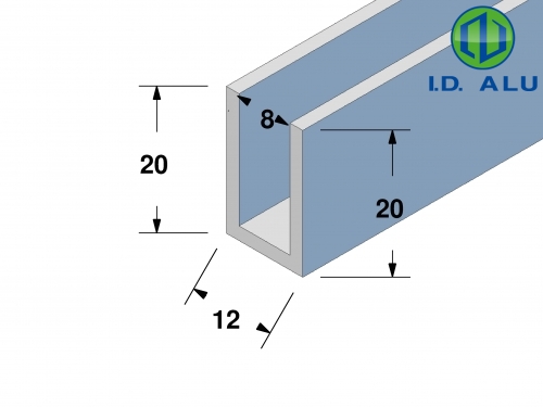 profil U 20x12x20 plan