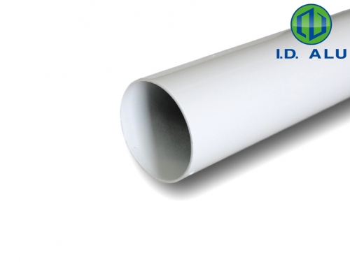 O802w : tube rond 80x2 blanc 9016 sat tube rond 80x2 blanc 9016 sat