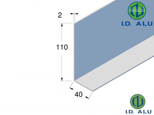 cornière 110x40 plan