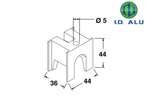 raccord en T tube 50x50