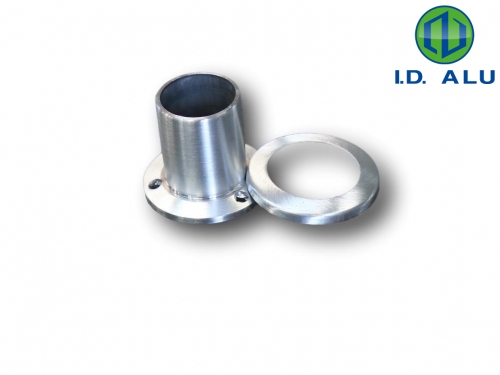 MCP50 : pied de poteau tube rond 50mm brut pied de poteau tube rond 50mm brut