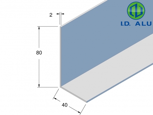 cornière 80x40x2 plan