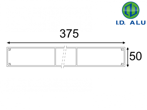 brise soleil rectangle 375x50