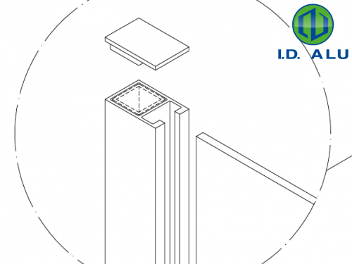 Bouchon pour profil TCS20 ou TCT20