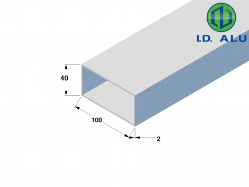 Tube rectangle 100x40x2 : Tube rectangle 100x40 Tube rectangle 100x40