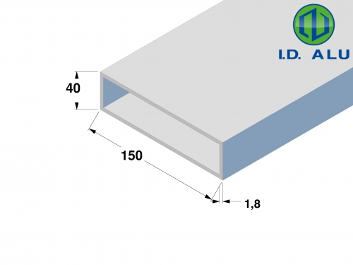 Tube rectangle 150x40x1,8 : Tube rectangle 150x40x1,8 Tube rectangle 150x40x1,8