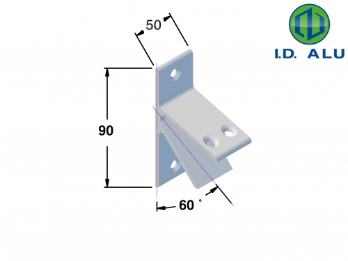 plan pièce de fixation brise soleil