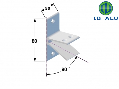 plan pièce de fixation brise soleil