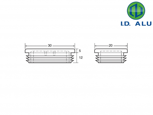 bouchon rectangle 30x20