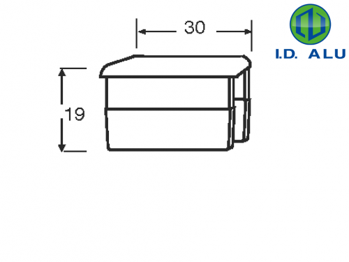 bouchon rectangle pour 9001