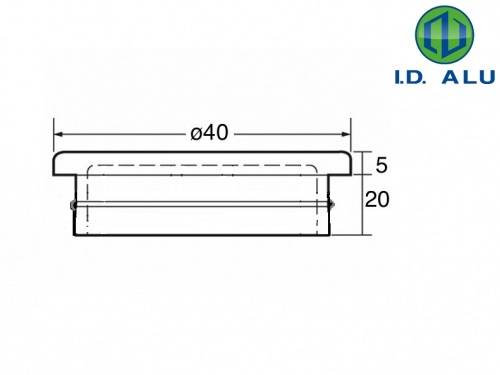 bouchon rond Ø40/5