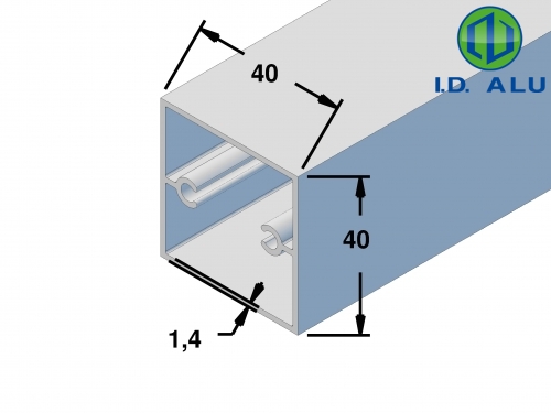 tube carré 40x40 alvéovis