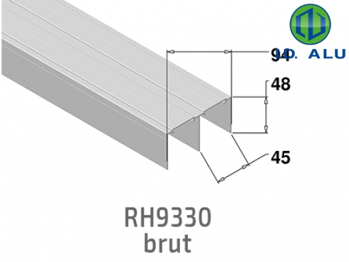 rail haut placard SPID brut