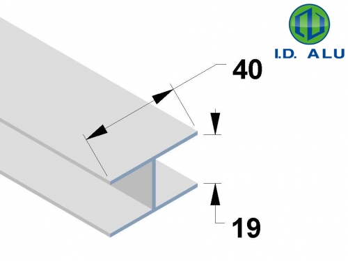profil H panneau 19mm