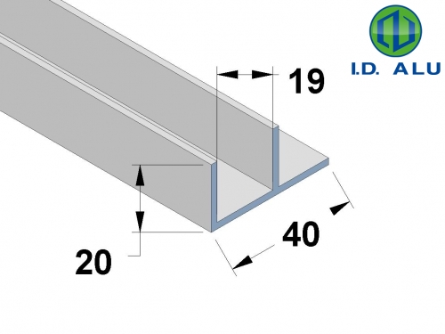 profil F panneau 19mm