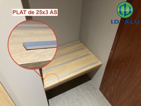 hotel plat alu 25x3 anodisé 5