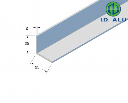 corniere alu 25x25 alu 8