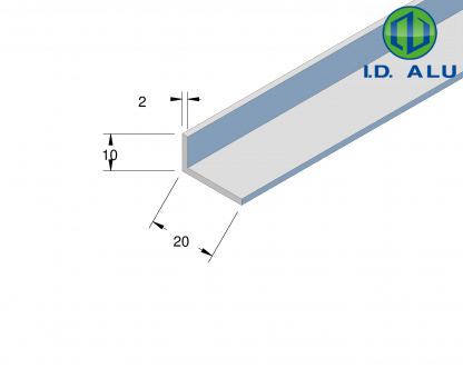 corniere inégale alu 20x10 15