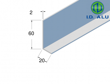 corniere inégale alu 60x20 23