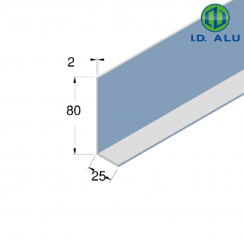 corniere inégale alu 80x25 27