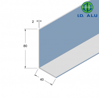 corniere inégale alu 80x40 28