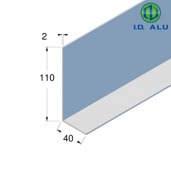 corniere inégale alu 110x40 30