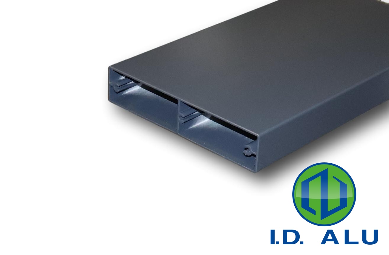 tube rectangle 200x40 en alu RAL 7016 SAT qualicoat