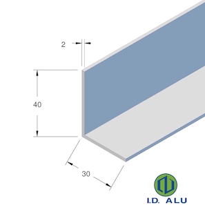 cornière 40x30 alu