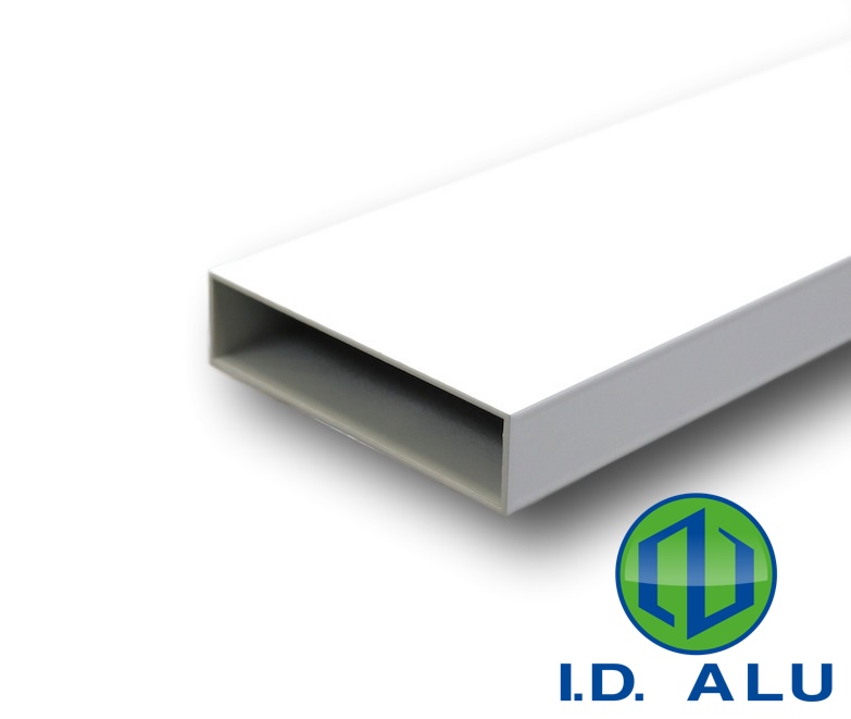 Tube rectangle 120x30 aluminium 6060 RAL 9016 SAT qualicoat