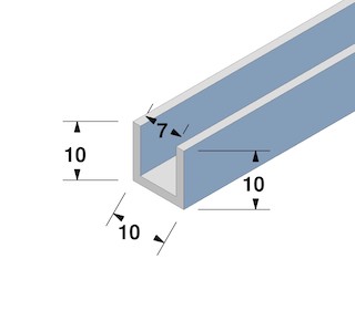 U interieur de 7 mm