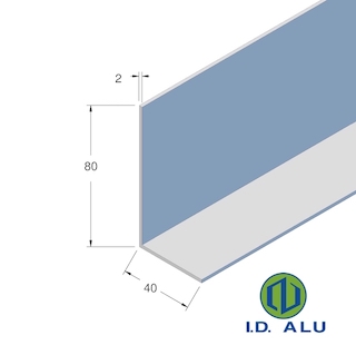 cornière 80x40 alu